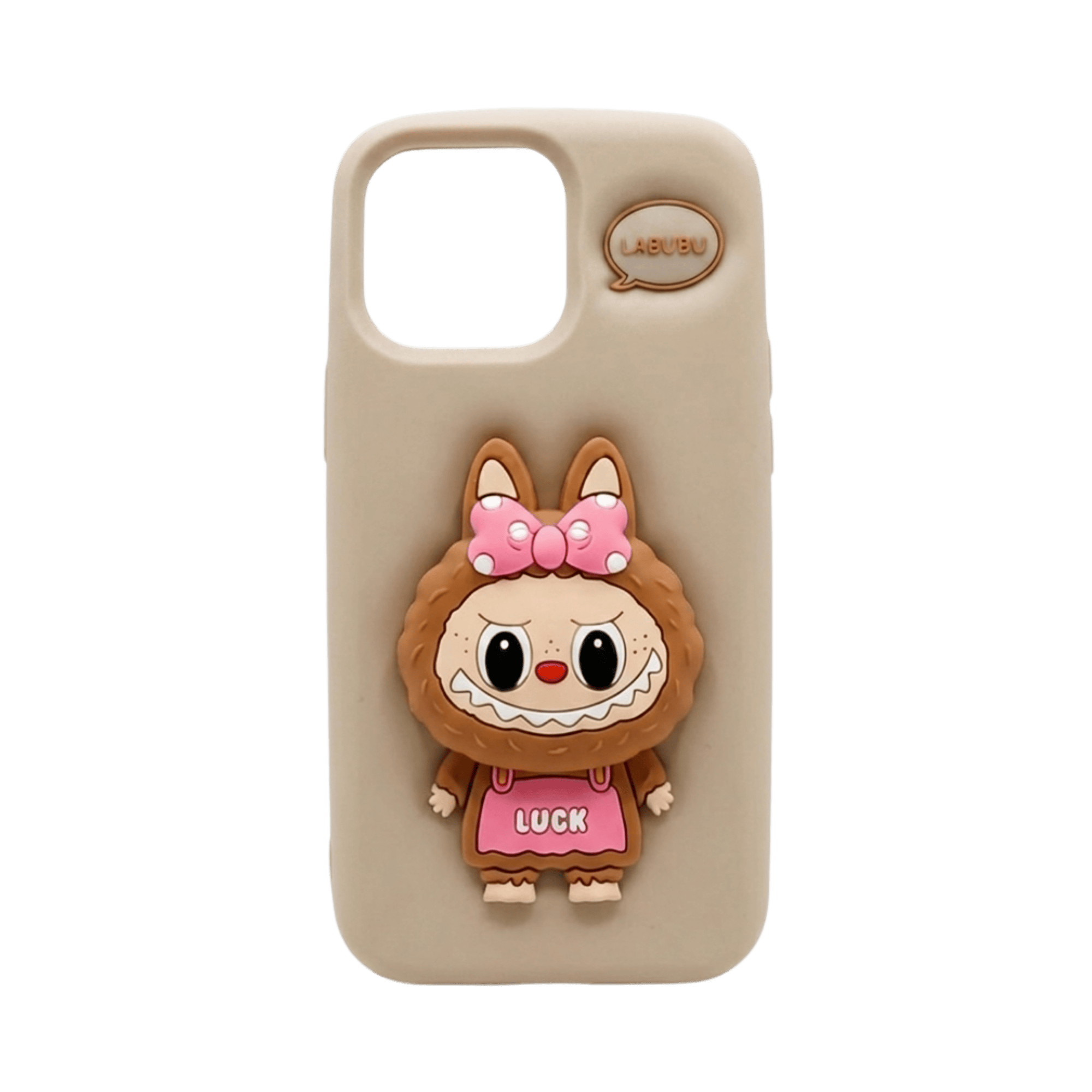 LABUBU POP UP SILICONE COVER IPHONE 16 PRO MAX SAND