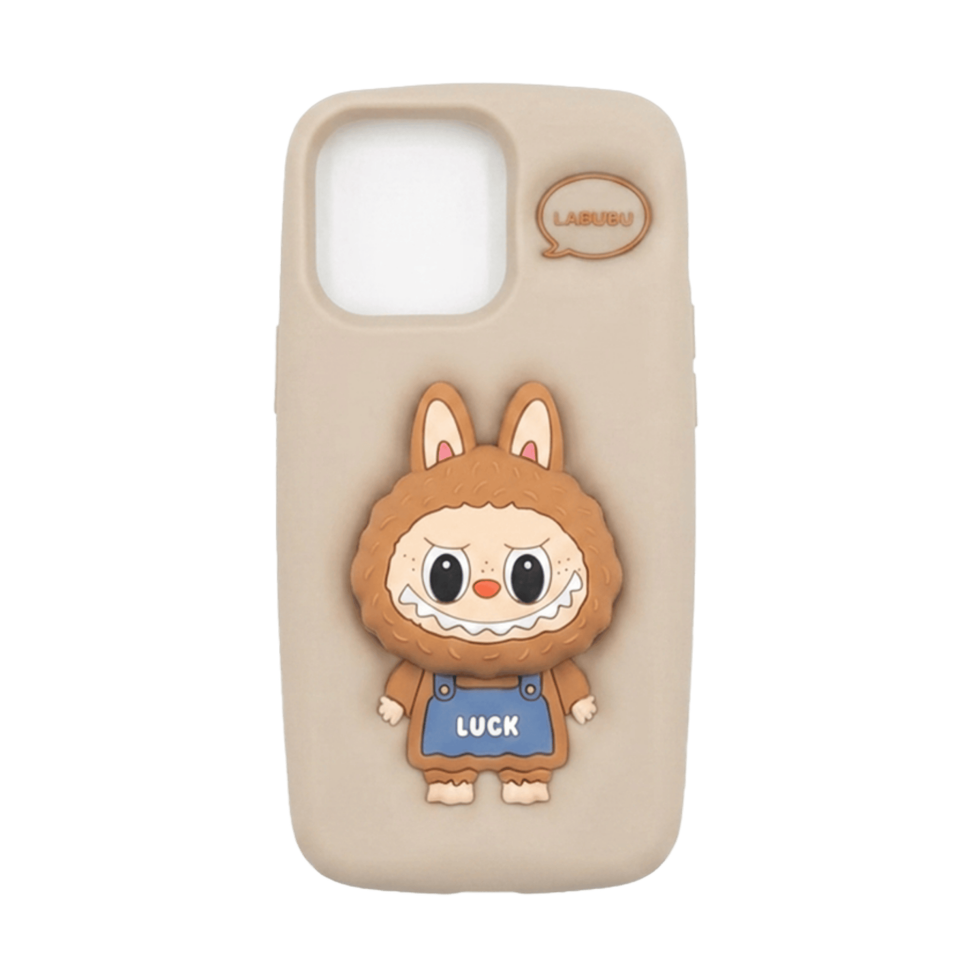 LABUBU POP UP SILICONE COVER IPHONE 14/15 PRO MAX SAND