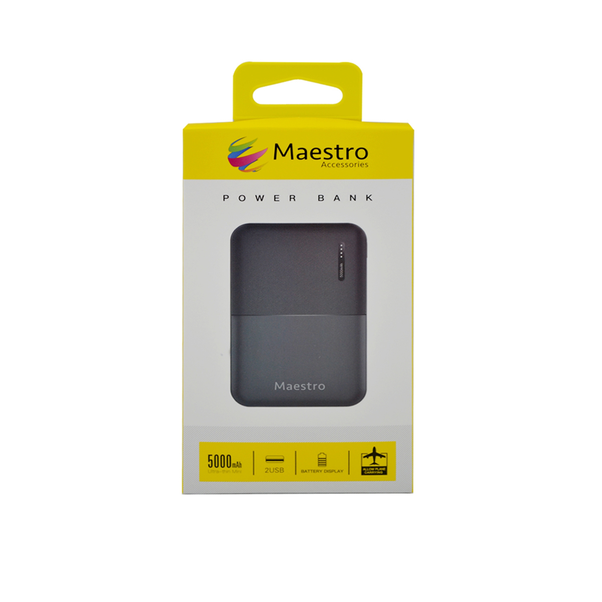MAESTRO 20W FAST CHARGING 5000mAh POWERBANK BLACK