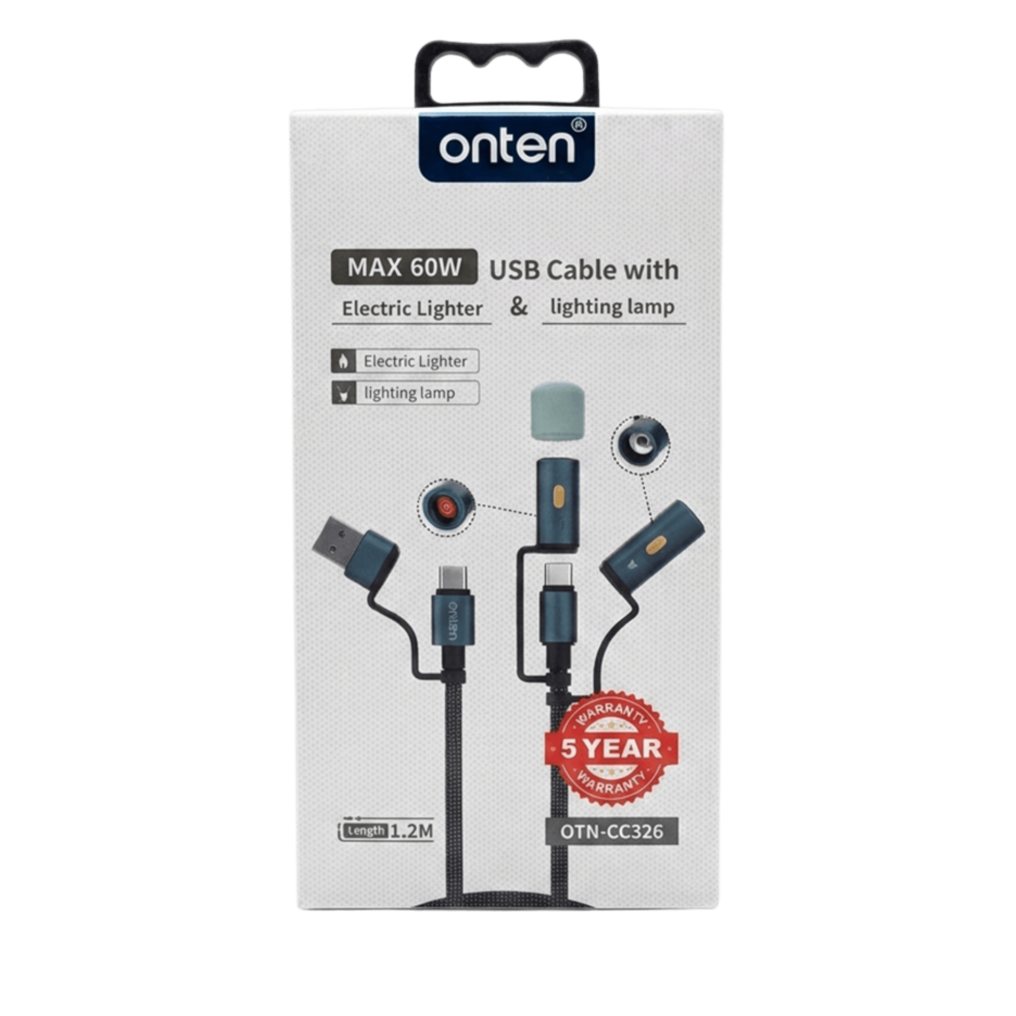 ONTEN MAX 60W OTN-CC326 MULTIFUNCTIONAL USB CABLE 1.2M