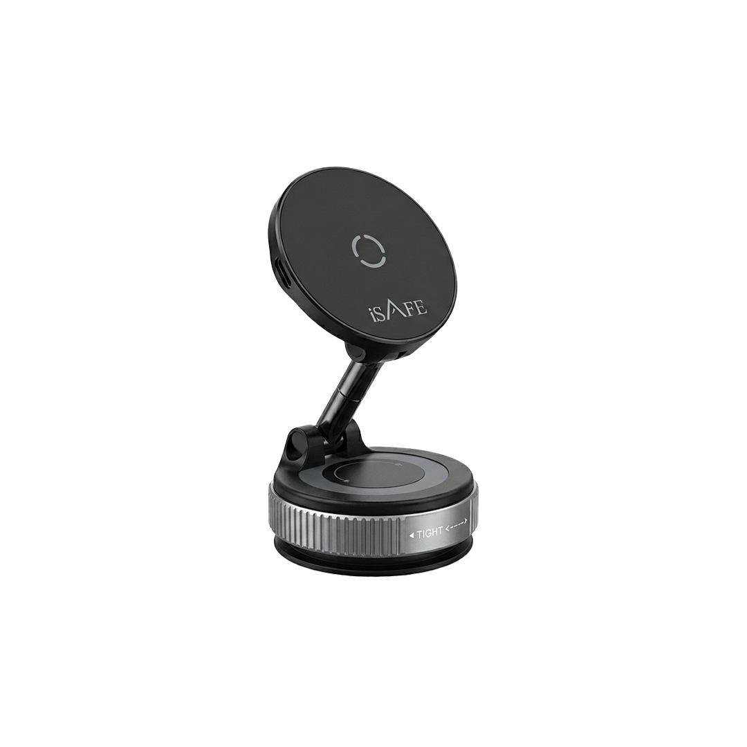 ISAFE IS007S VACUUM SUCTION WIRELESS CHARGING STAND HOLDER