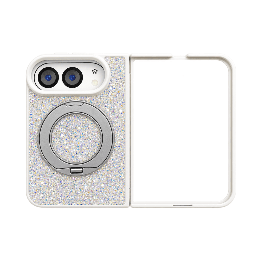 SWAROVSKI MAGNETIC RING STONE CASE IPHONE DUO SILVER