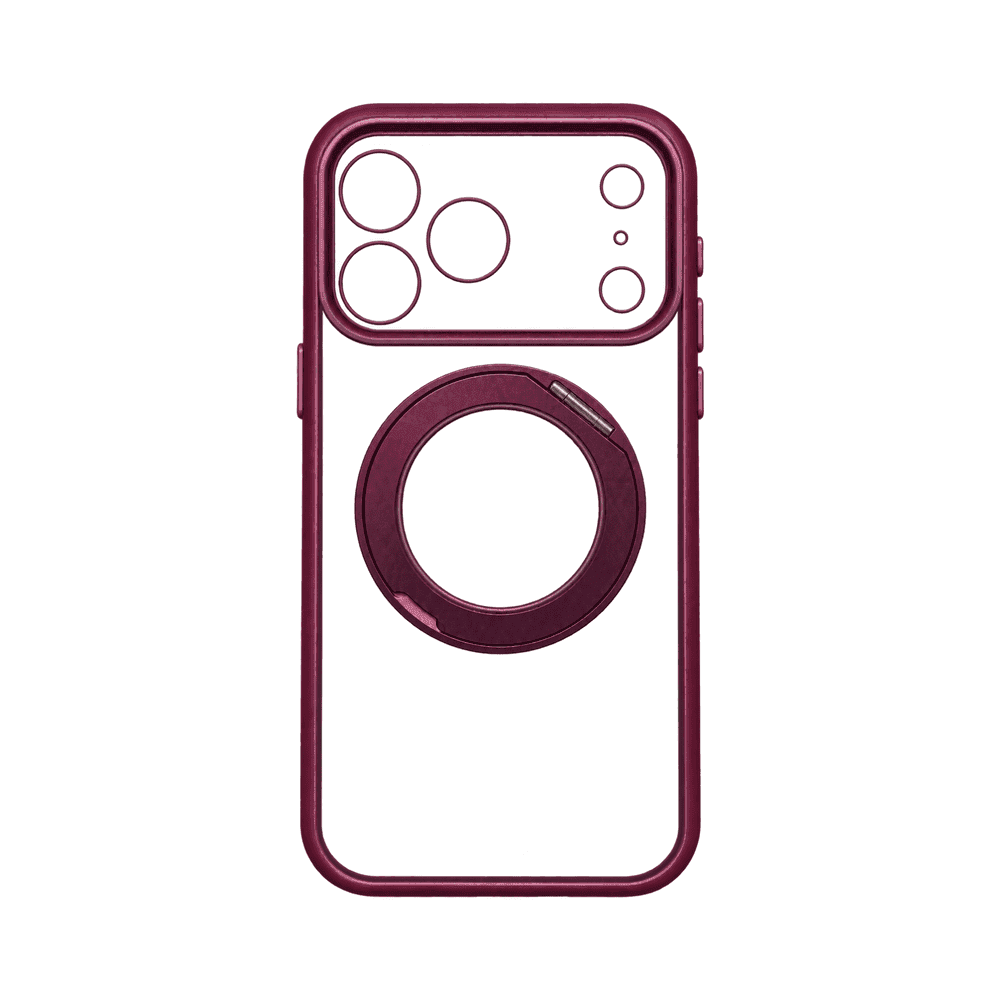 MAGNETIC RING SILICONE CASE IPHONE 18 PRO MAX/17 PRO MAX BURGUNDY