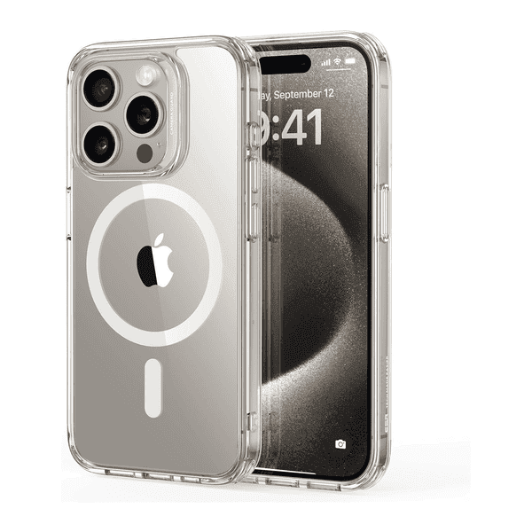 APPLE IPHONE 15 PRO MAX SILICONE CASE CLEAR WITH MAGSAFE