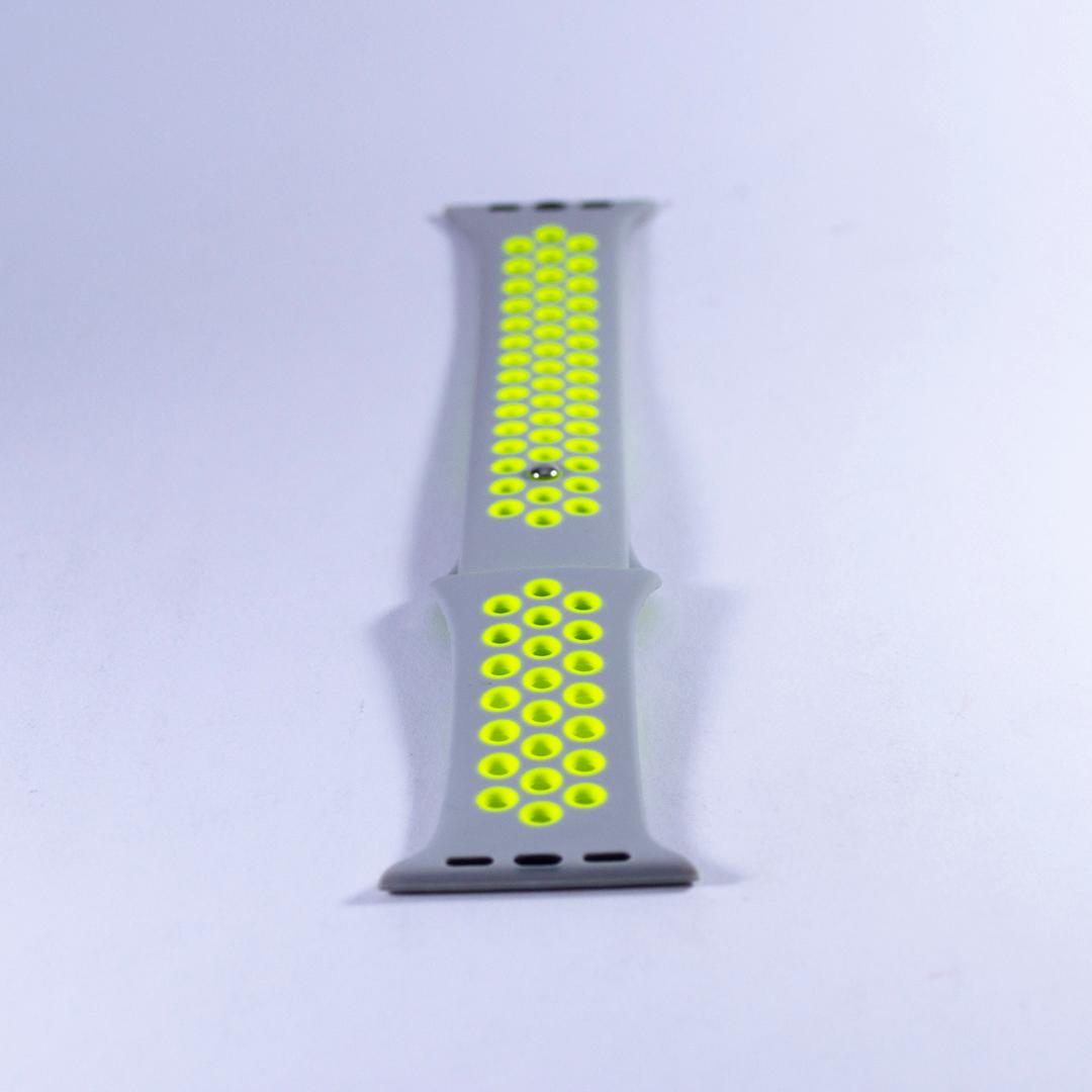 COTEETCL WATCH BAND SILICONE 44MM SILVER-YELLOW
