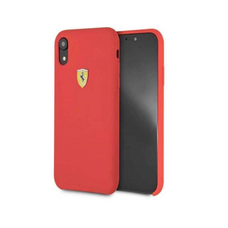 FERRARI SILICONE CASE IPHONE XR RED