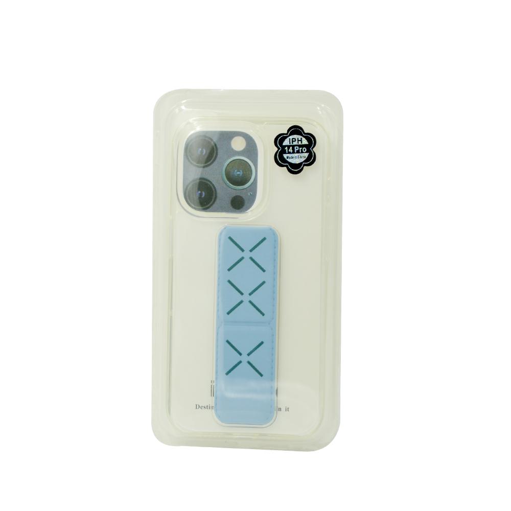 TRANSPARENT BACK COVER GRIP IPHONE 14 PRO SKY BLUE