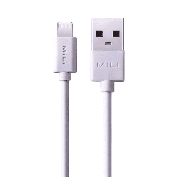 MILI LIGHTNING TO USB CABLE HL80 1METER WHITE-