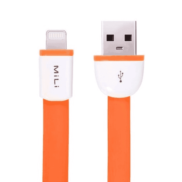 MILI LIGHTNING TO USB CABLE 1M ORANGE