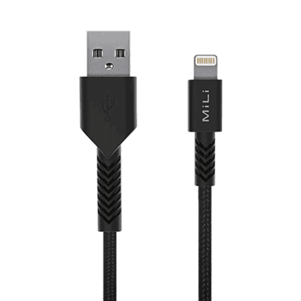 MILI LIGHTNING TO USB CABLE 1.2M BLACK