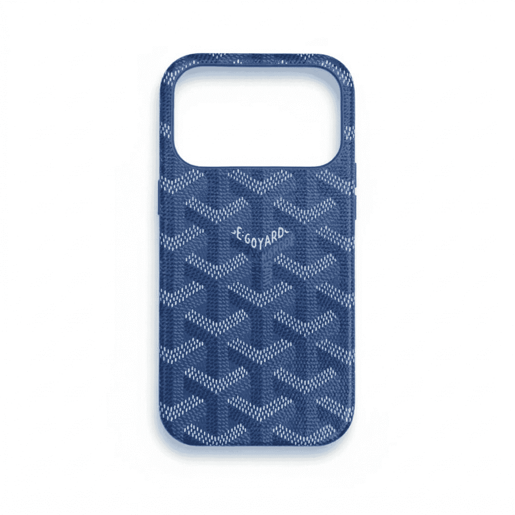 GOYARD LEATHER HARD CASE IPHONE 17 PRO BLUE