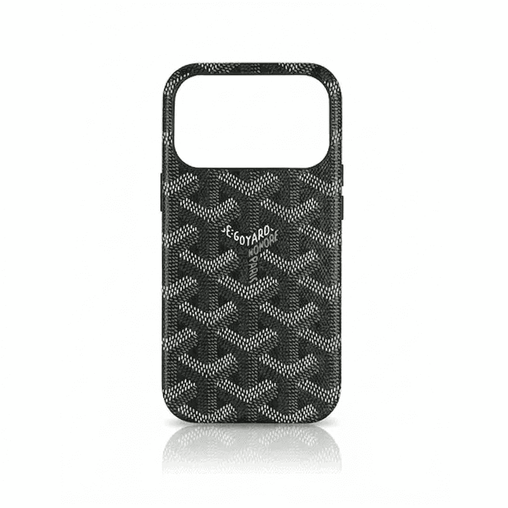 GOYARD LEATHER HARD CASE IPHONE 17 PRO MAX BLACK