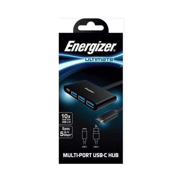 ENERGIZER MULTI-PORT USB-C HUB C3.14USB-A PORTS HC304A -M ONE