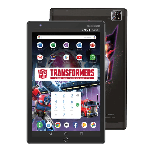 TRANSFORMERS 8 4G CALLING TABLET WITH MS OFFICE,EDUCATIONAL & PARENTAL CONTROL 32GB BLACK -TMATE