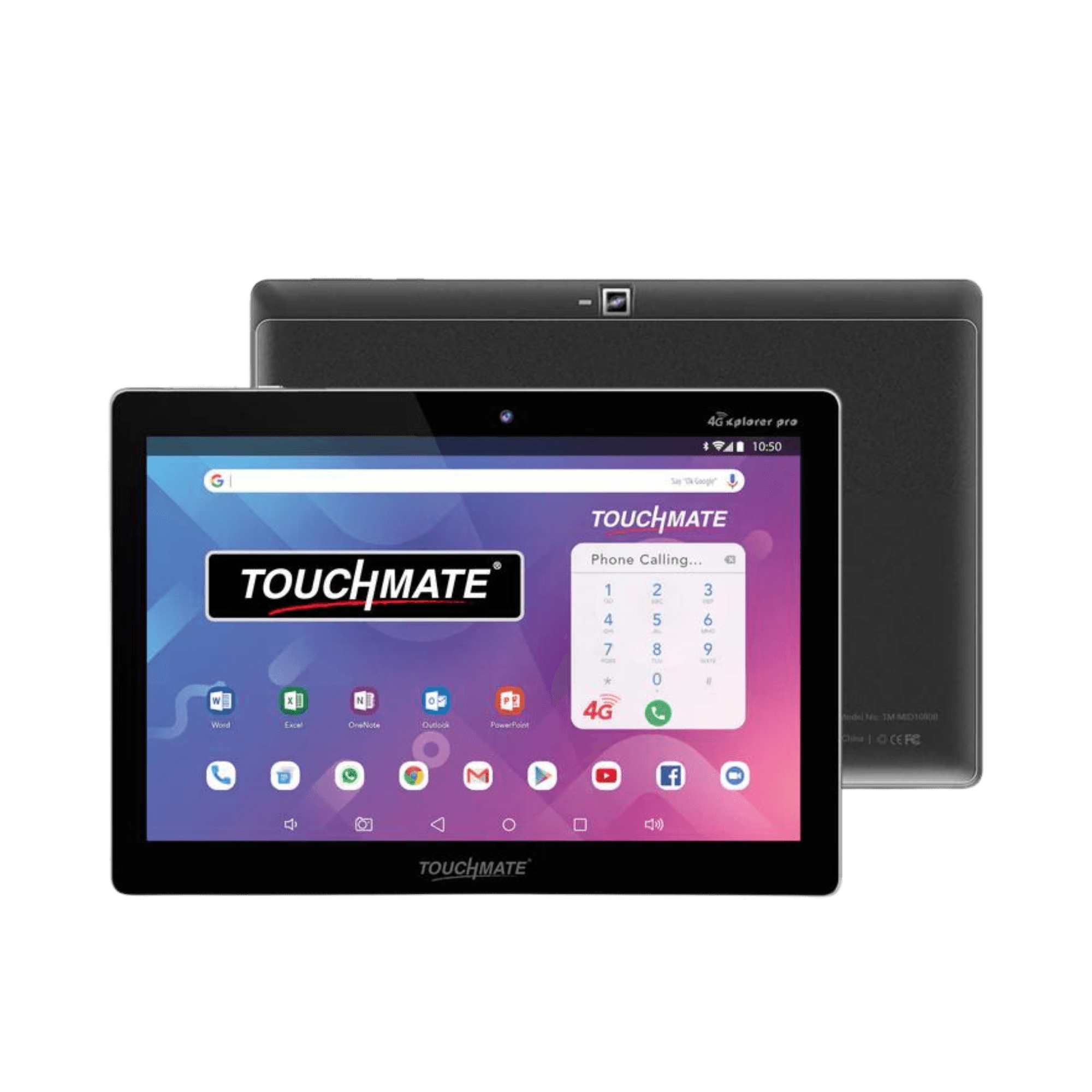 TOUCHMATE 10.1 INCH IPS 4GB/64GB WIFI TABLET BLACK WITH BLUE COVER