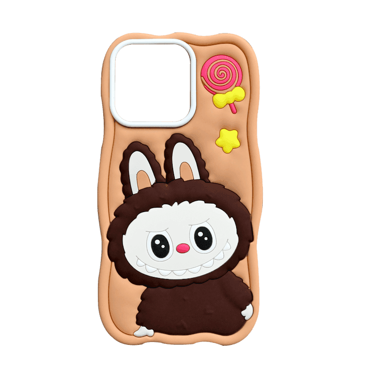 LABUBU SILICONE COVER IPHONE 16 PRO MAX ORANGE