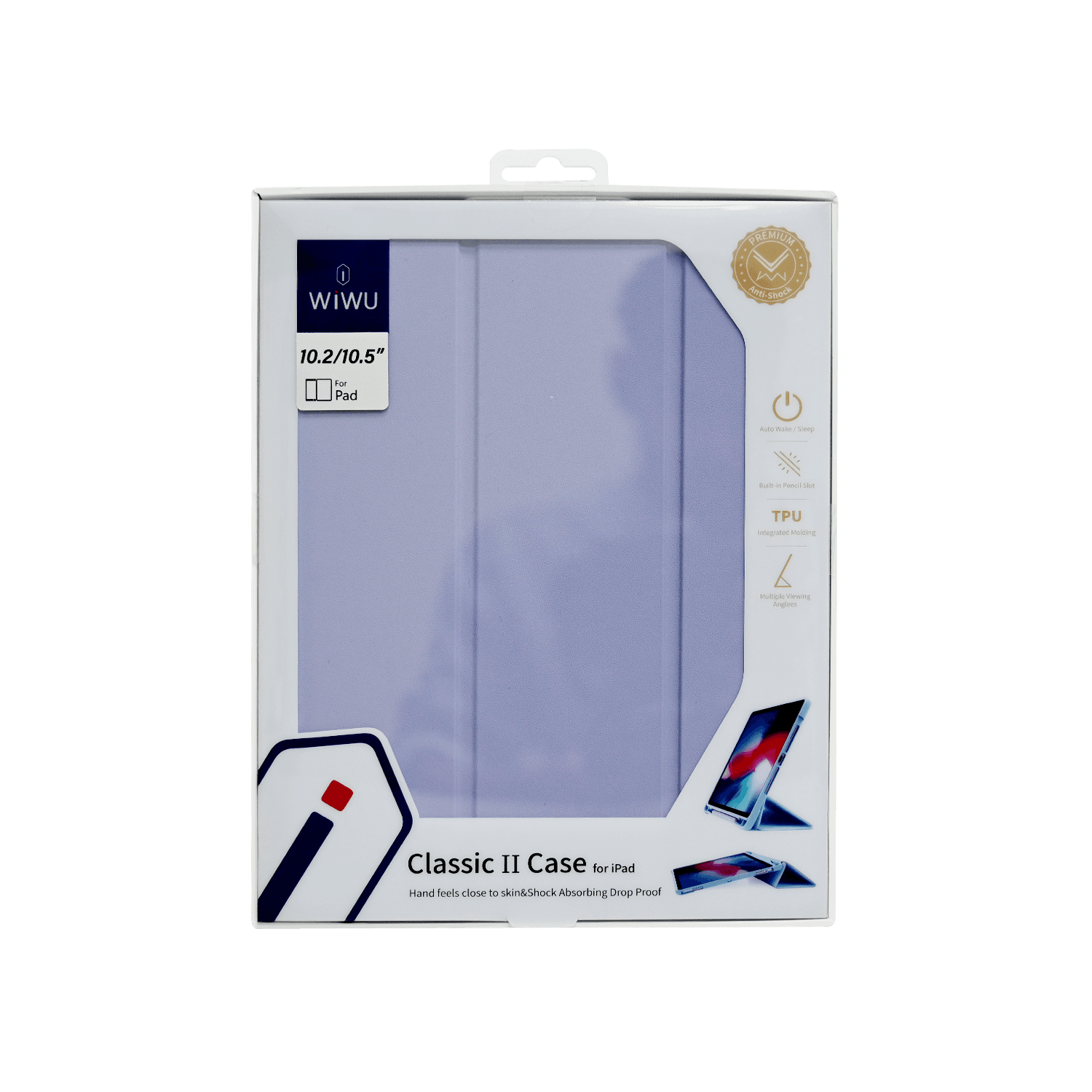 WIWU CLASSIC II LEATHER CASE IPAD 10.9/11 PURPLE