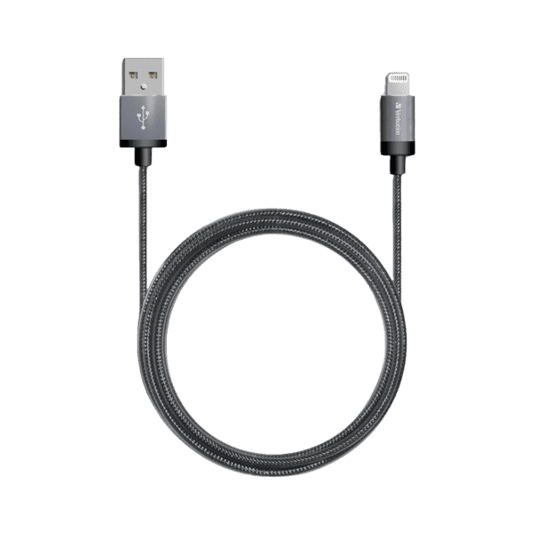 كابل ايفون شاحن 120 سنتي ميتر [VERBATIM 65360 LIGHTNING CABLE SYNC & CHARGE 120CM]