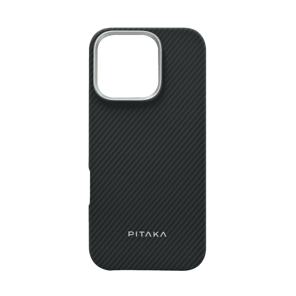 Pitaka MagEZ MagSafe Case 6 for iPhone 16 Pro (600D) Black/Grey Twill