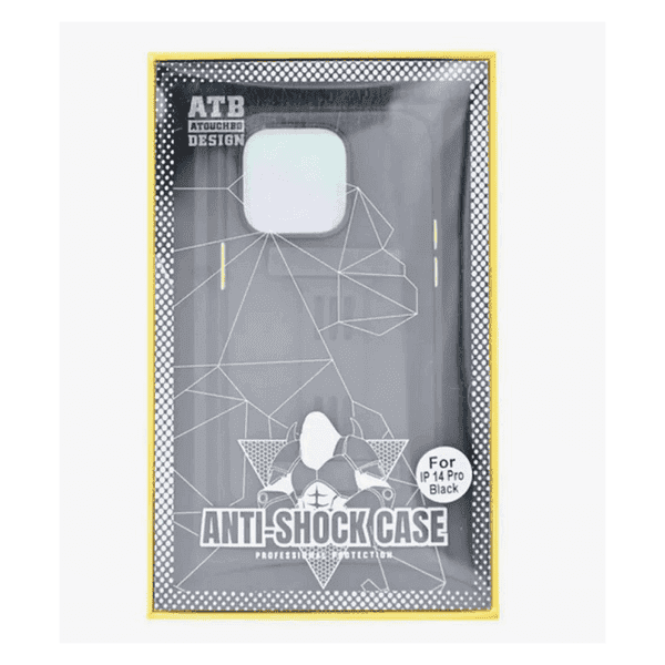 ATB TRANSPARENT MAGNETIC SUCTION BRACKET CASE IPHONE 14 PRO BLACK