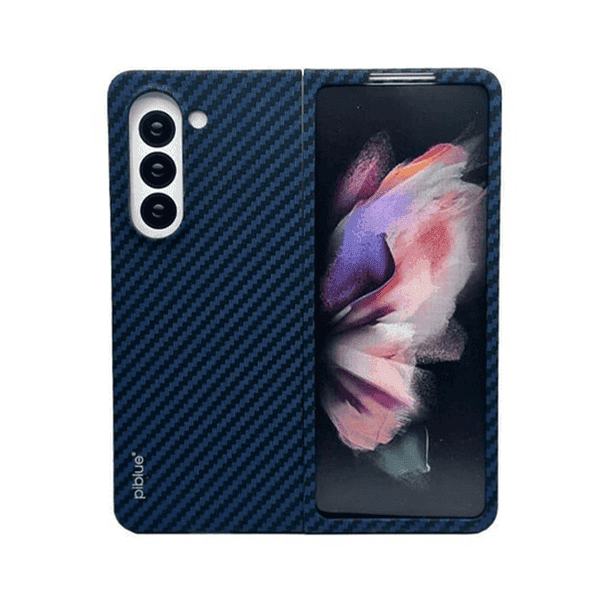 PIBLUE KEVLAR CARBON HARD CASE Z FOLD5 BLUE
