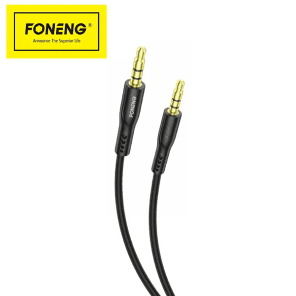 FONENG BM22 AUX TO AUX BRAIDED CABLE BLACK