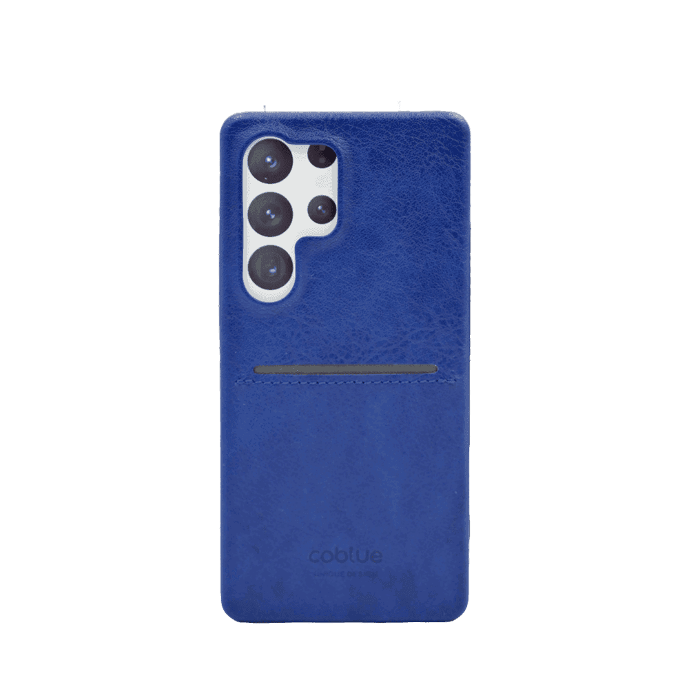 Coblue Retro Case with Card Slot for Samsung Galaxy S25 Ultra, Blue