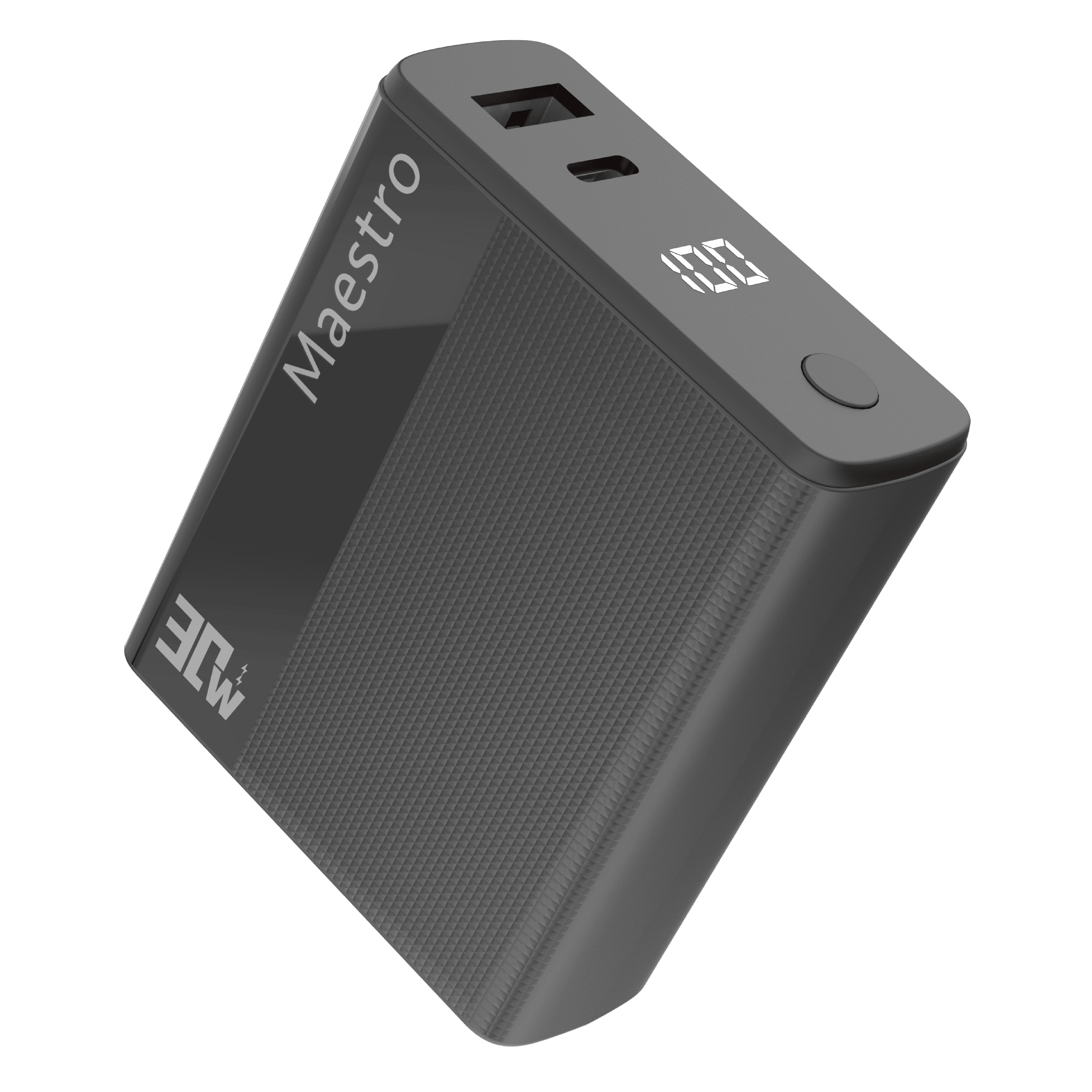 MAESTRO 30W FAST CHARGING 10000mAh POWERBANK BLACK