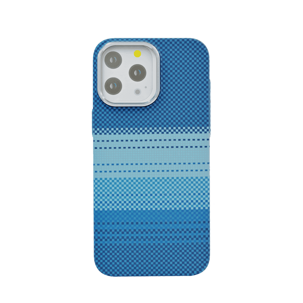 Piblue Twill Kevlar Case for iPhone 15 Pro Max, Blue