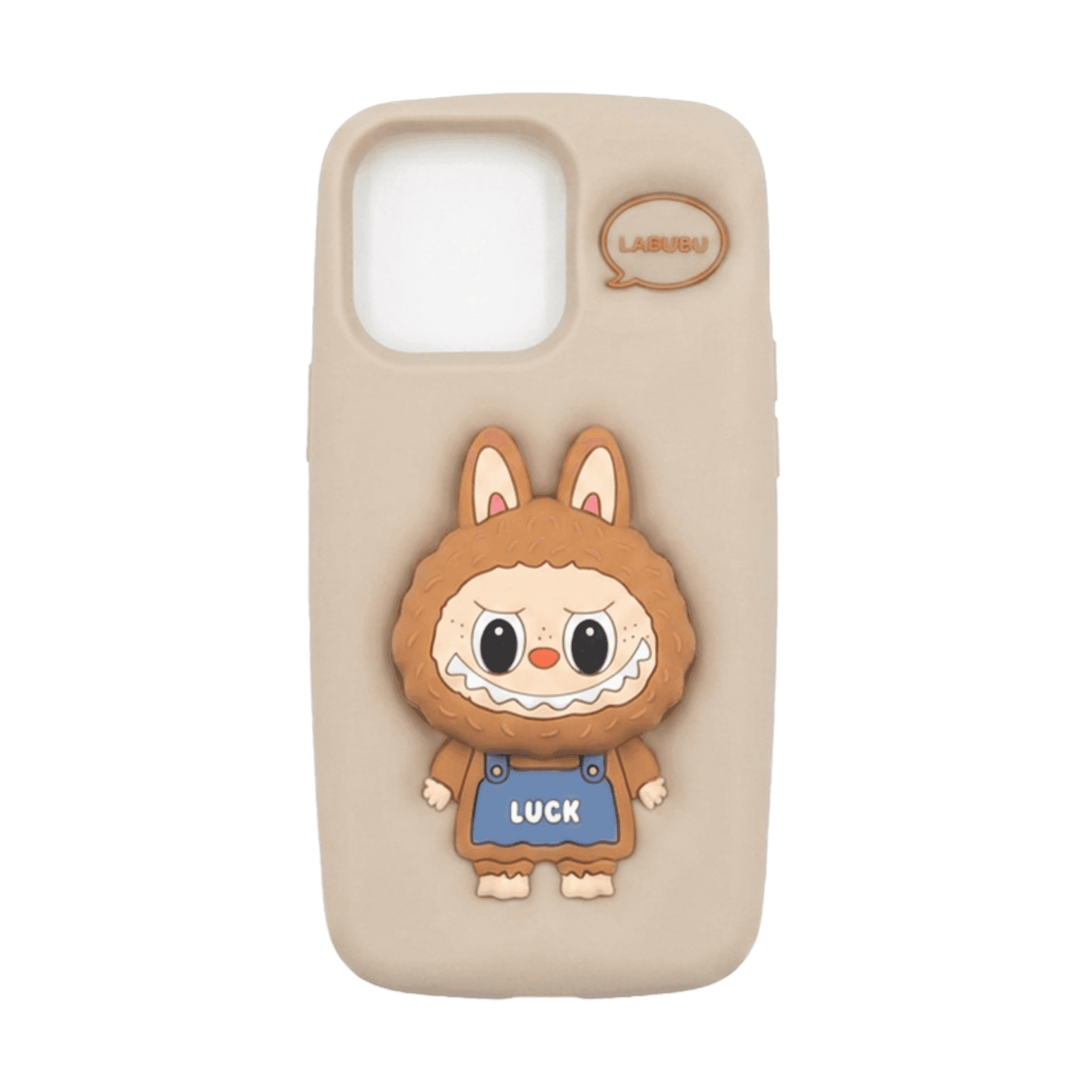 LABUBU POP UP SILICONE COVER IPHONE 14/15 PRO MAX SAND