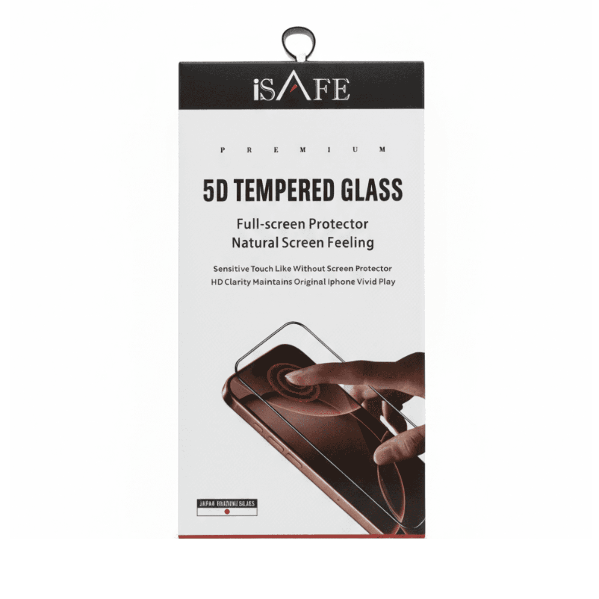 ISAFE 5D TEMPERED GLASS FULL SCREEN PROTECTOR IPHONE 17 PRO MAX