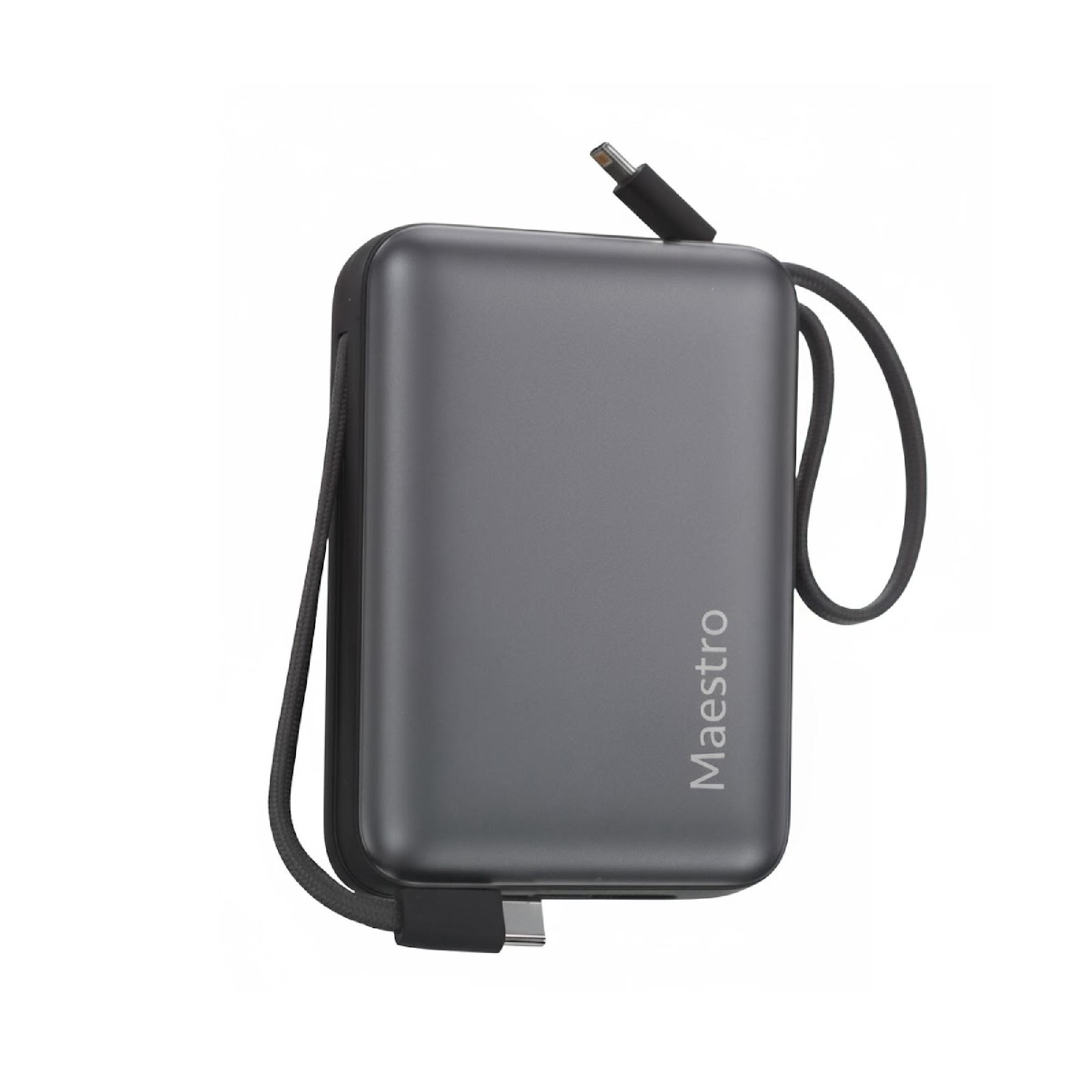 MAESTRO DC-10K 30W FAST-CHARGING 20000mAh POWERBANK WITH DUAL CABLE