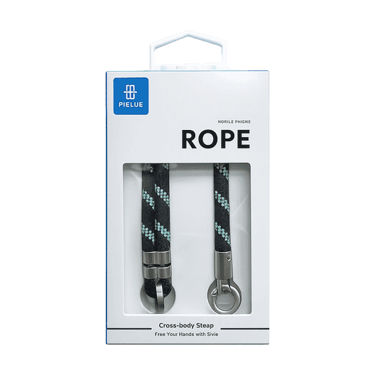 PIBLUE ROPE CROSS-BODY STRAP BLACK