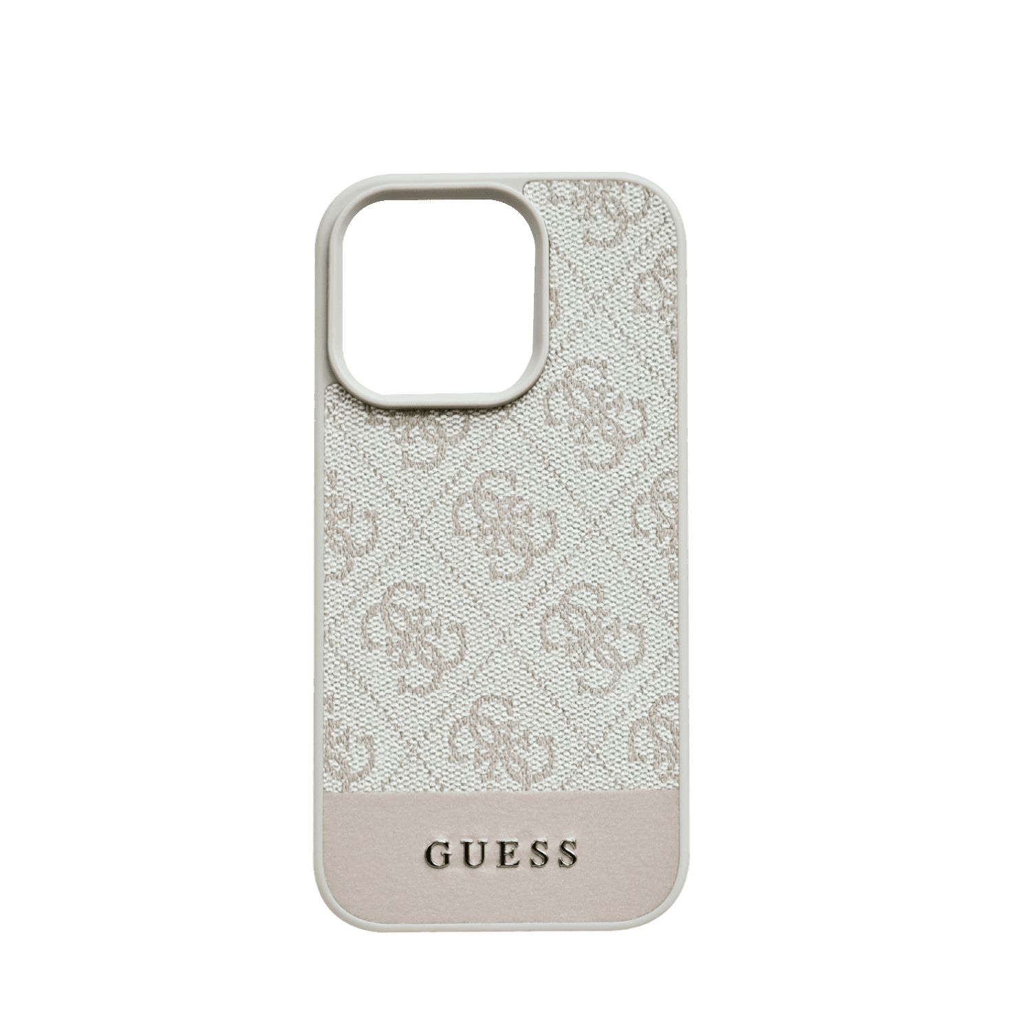 Guess Beige & Pink Hard Case for iPhone 16 Pro