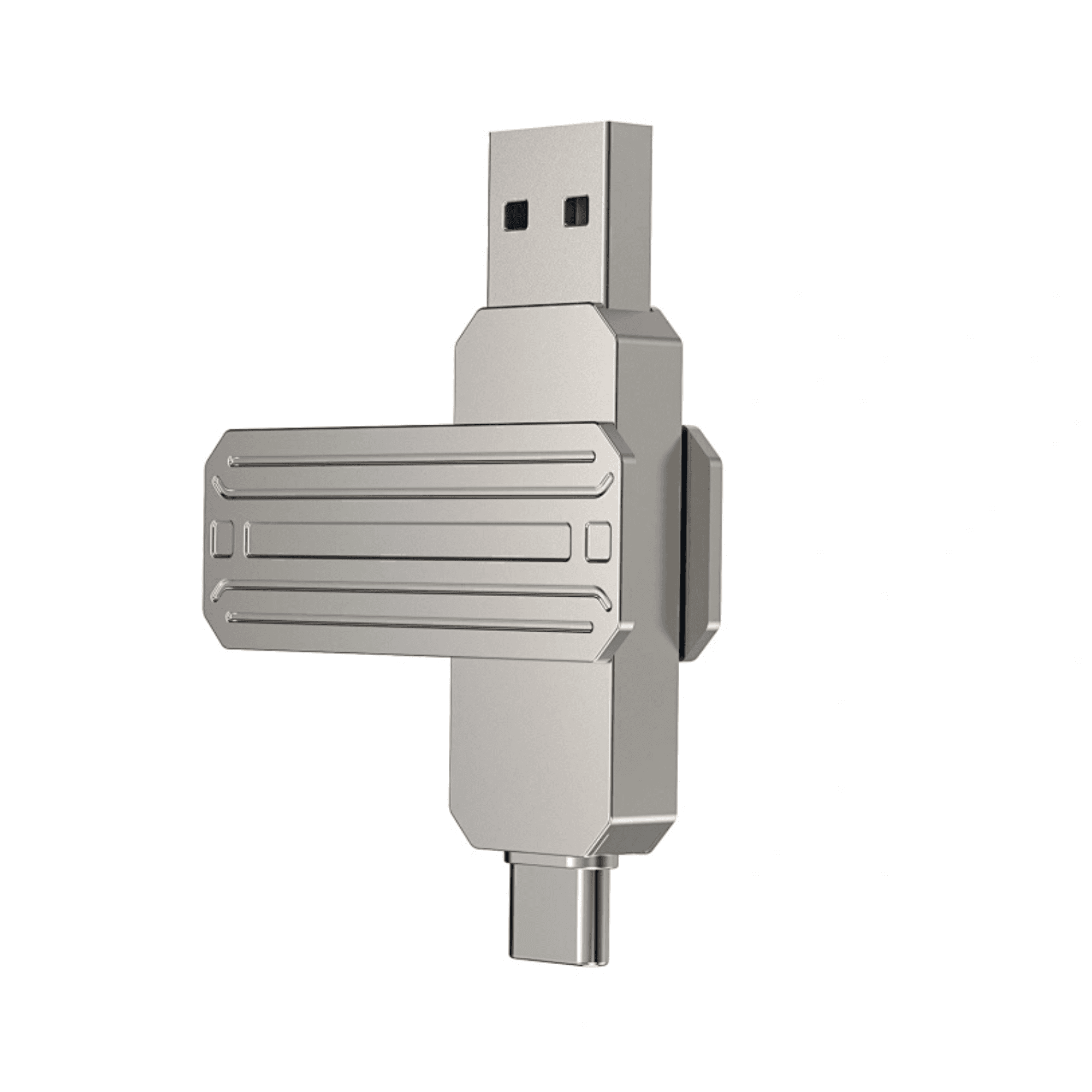 Wiwu Wi-Fd001 Infinite 3-in-1 Usb-C/Lightning 32Gb 3.0 Flash Drive - Silver