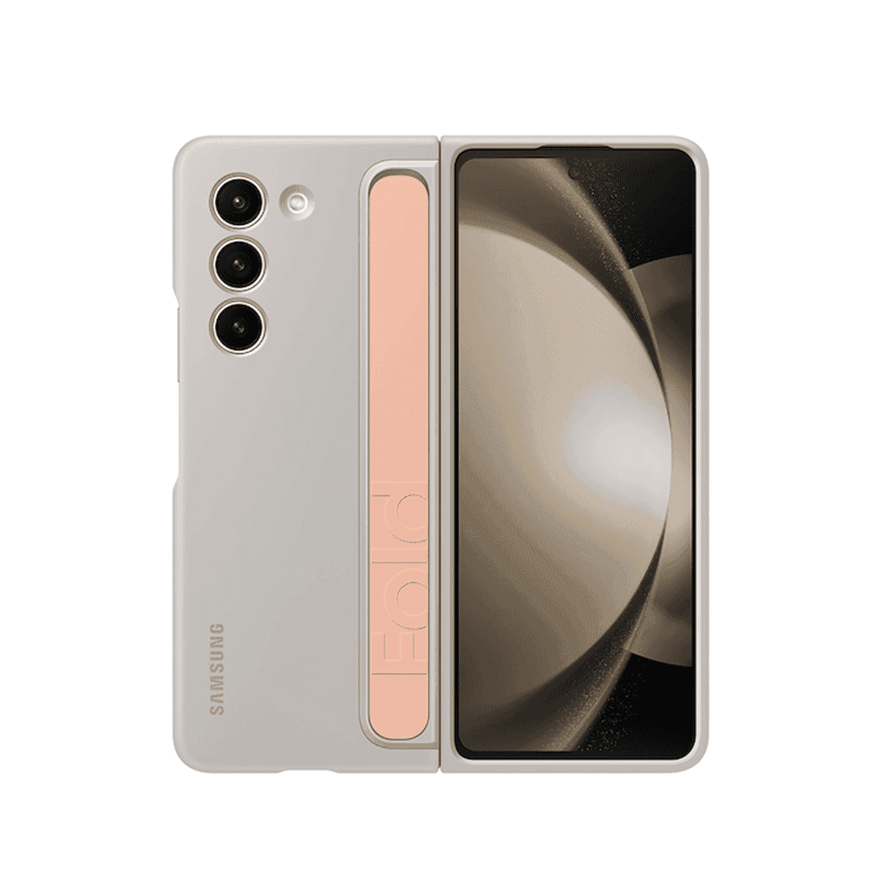 Samsung Fold5 Standing Case with Strap - Sand