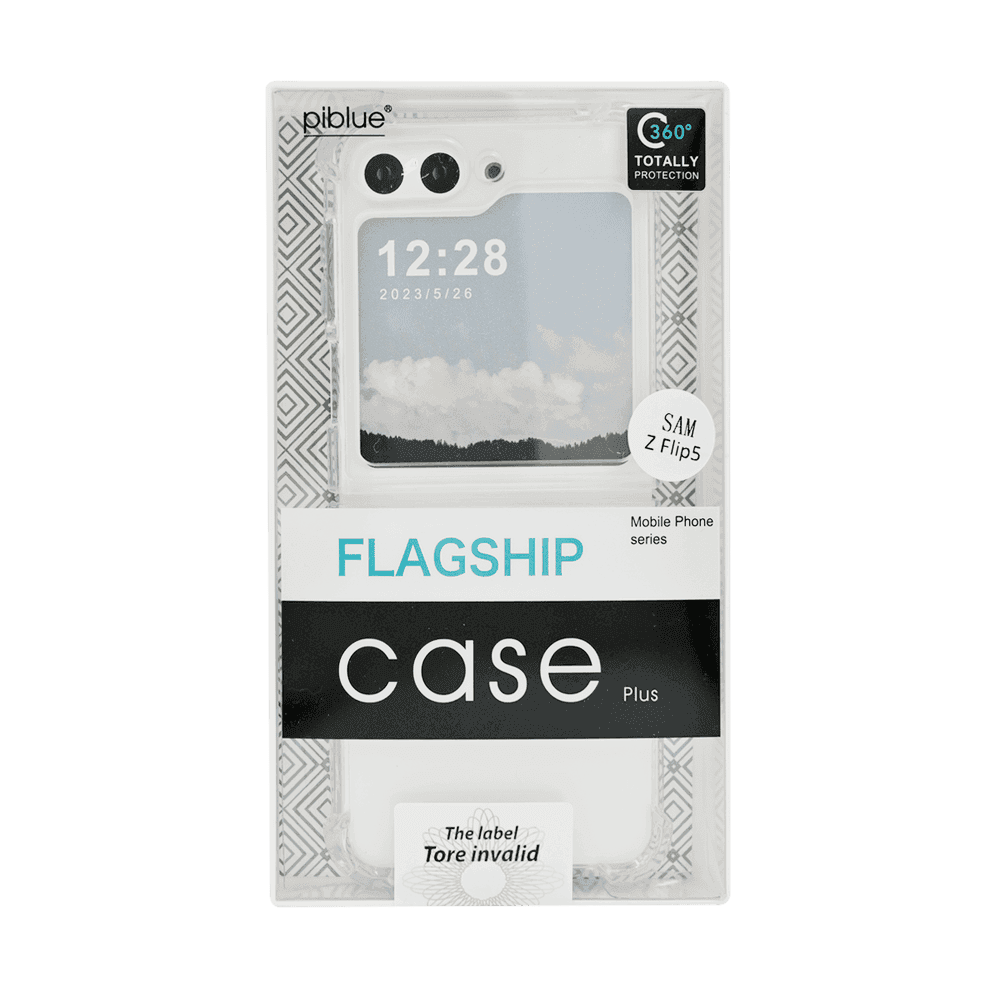 PIBLUE CLEAR TRANSPARENT CASE Z FLIP5