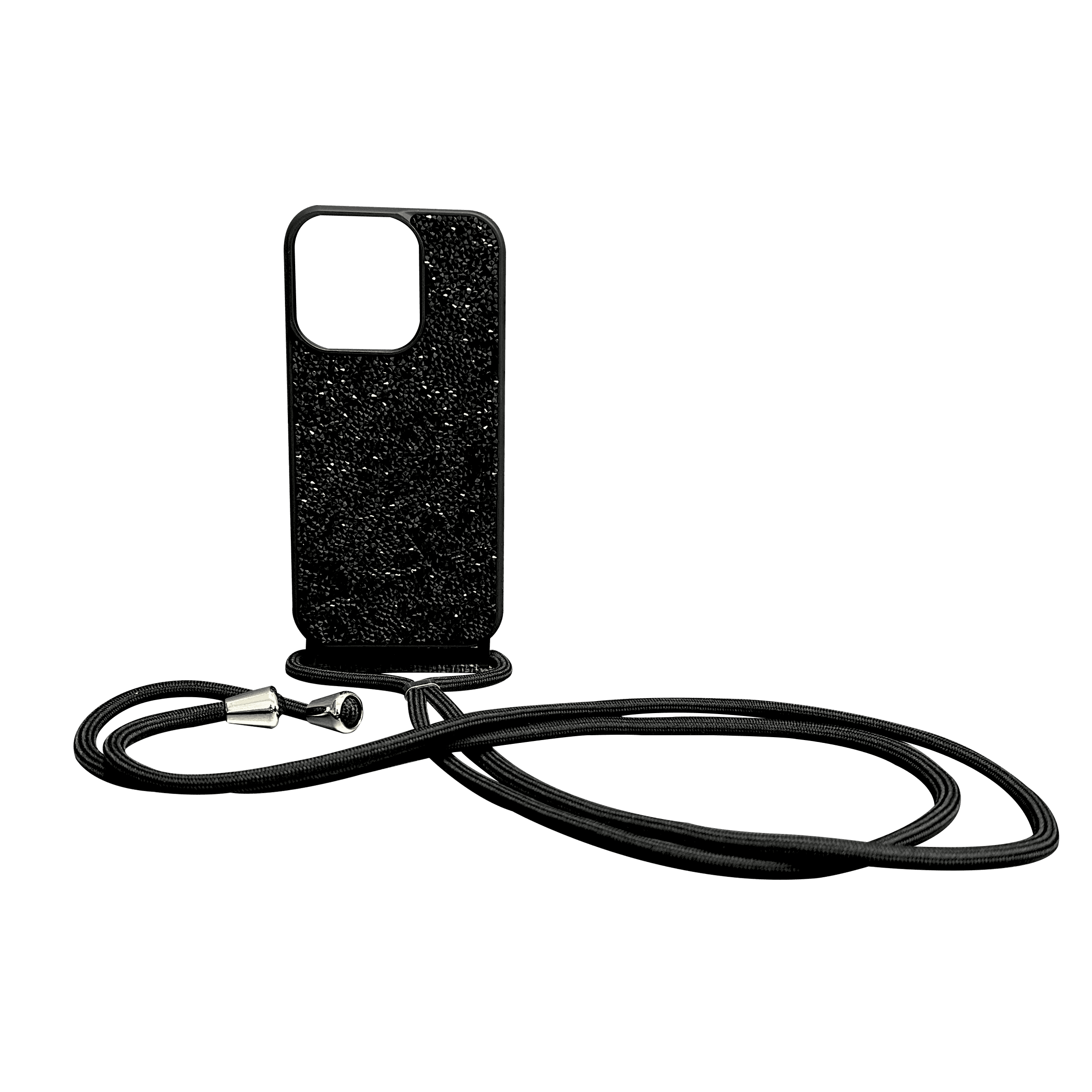 BLING WORLD ROPE HARD COVER IPHONE 15 PRO BLACK