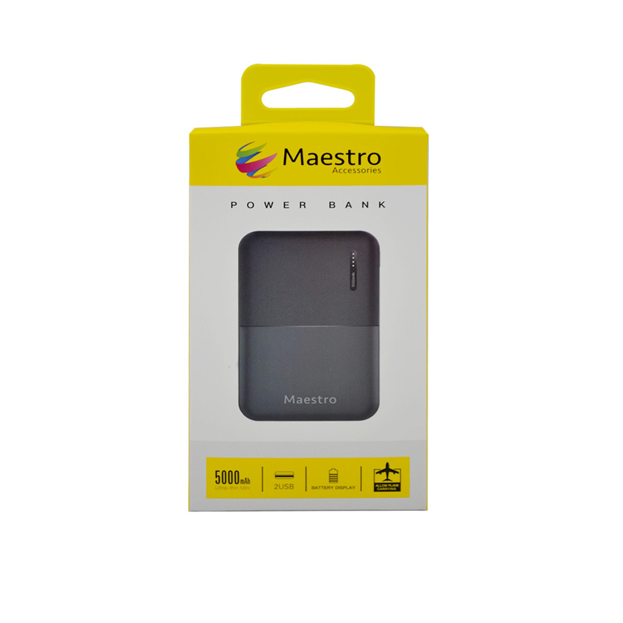 MAESTRO 20W FAST CHARGING 5000mAh POWERBANK BLACK